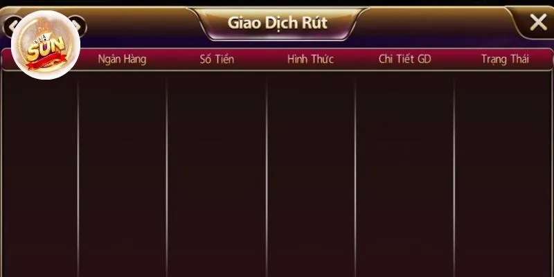 Xem lại lịch sử rút tiền tại giao dịch rút